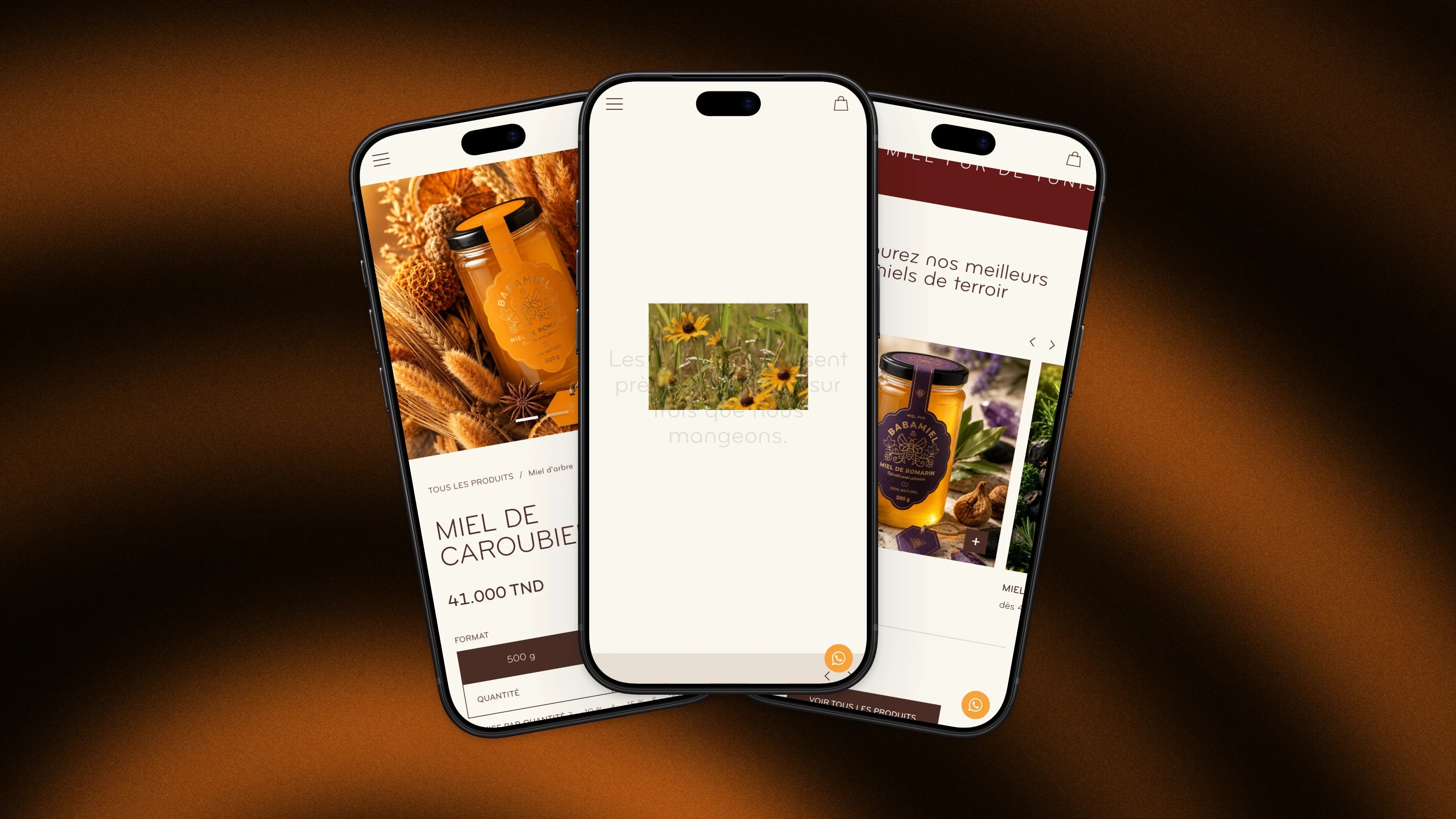 Baba Miel, The same motion on phones, in CSS