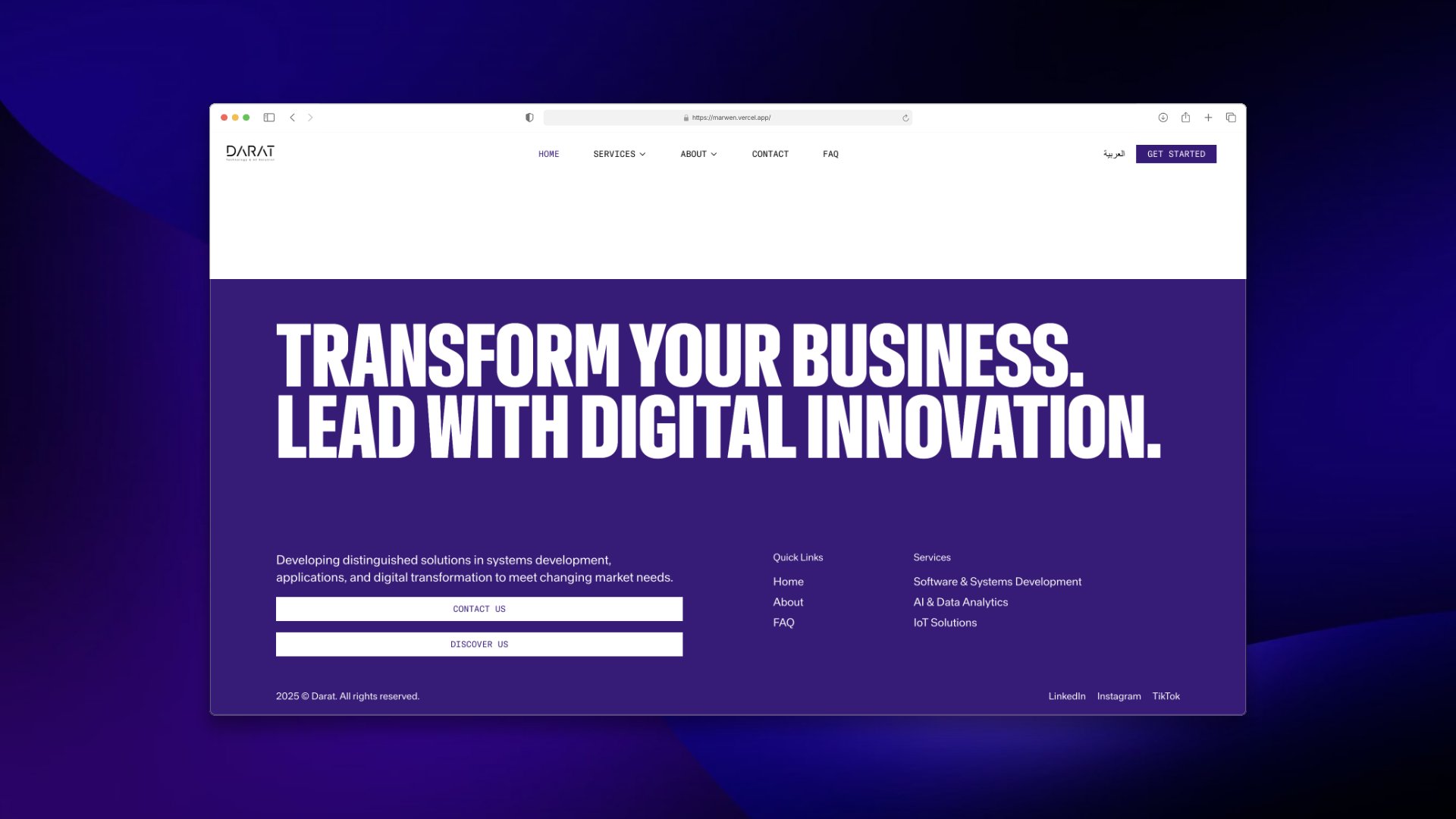 Darat, Transitions in the brand's shape