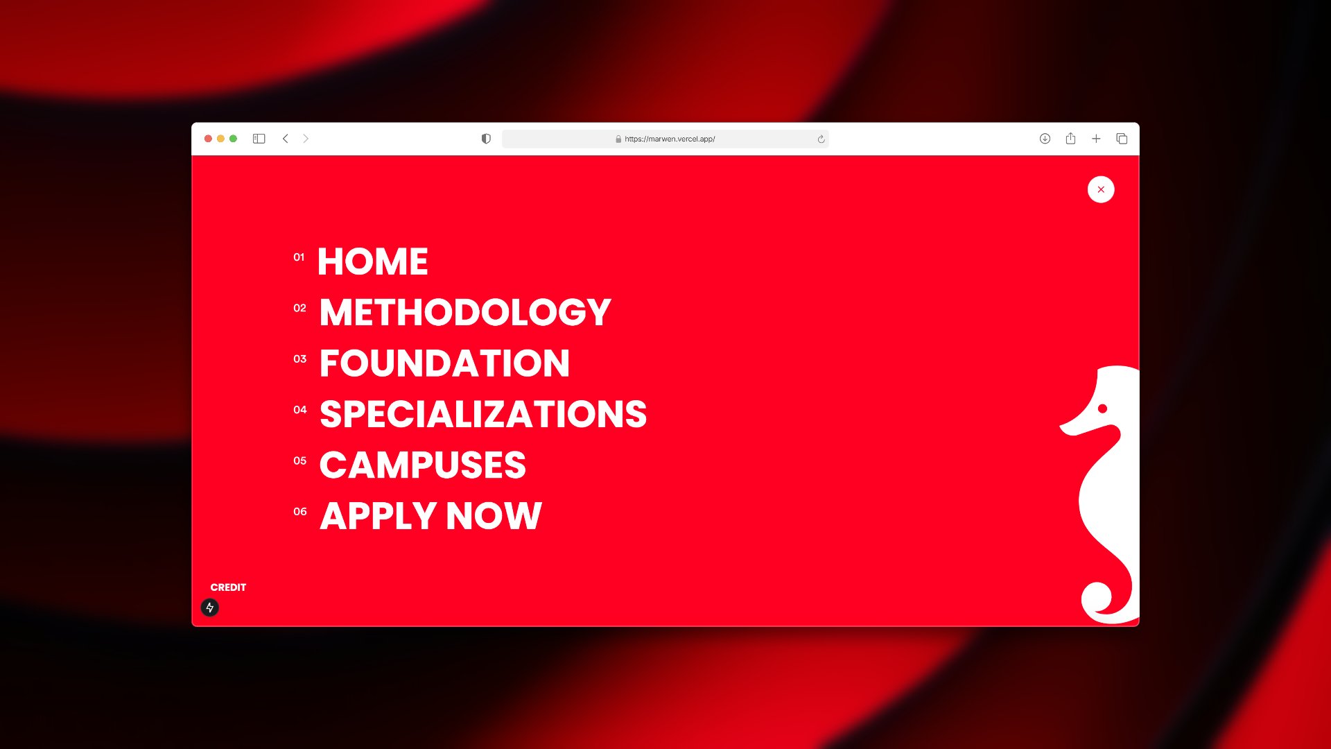 Holberton Global Campus, A menu you can feel